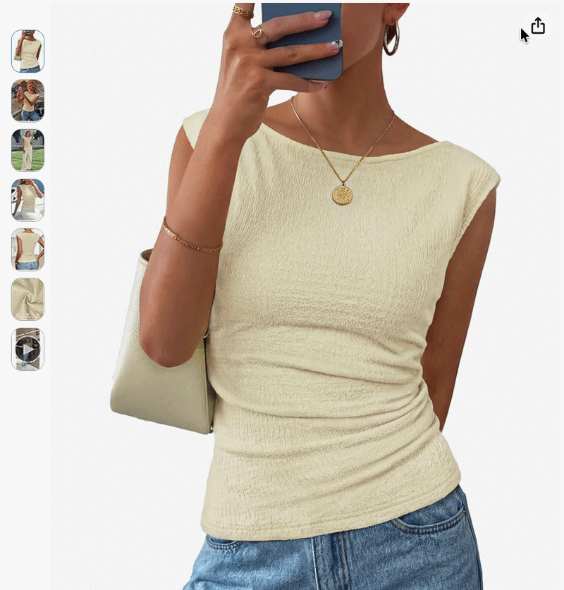 Selecting a clothing item with FitCheck